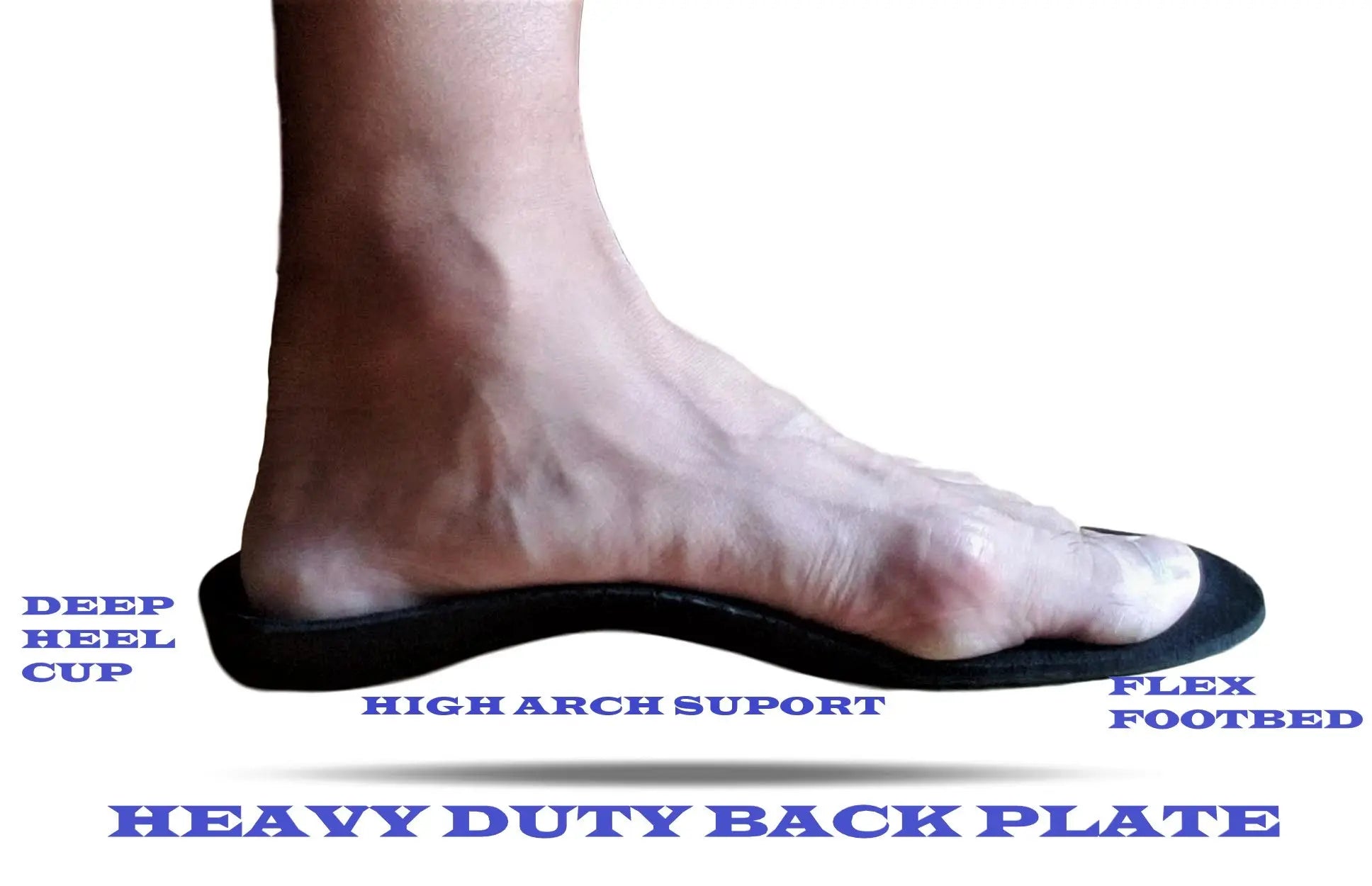 Orthopedic High Arch Support Shoe Insoles, Shock Absorbing Orthotic Inserts for Men & Women