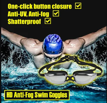 HD ANTI-FOG SWIM GOGGLES